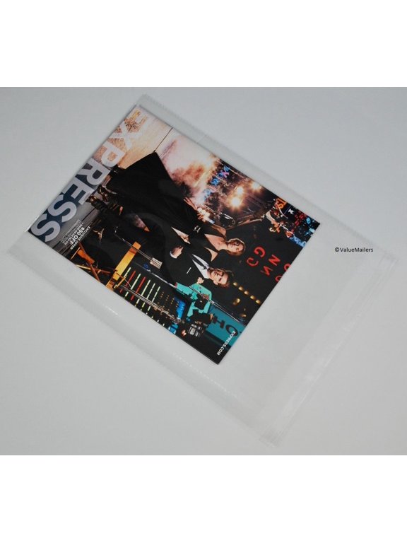 10x13 Bags Resealable Clear T-Shirt Catalog Plastic Opp Cello Bag 100 To 2000