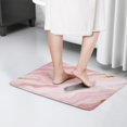 thumbnail image 4 of Pink Gold Marble Pattern Flannel Non Slip Door Rugs,Washable Door Mats Indoor,Decorative Door Mats,Dirt-Resistant and Absorbent Doormat for Entrance,Bedroom,Kitchen,Bathroom,31.5"x17", 4 of 4