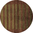 thumbnail image 1 of Ahgly Company Indoor Round Abstract Brown Modern Area Rugs, 5' Round, 1 of 4