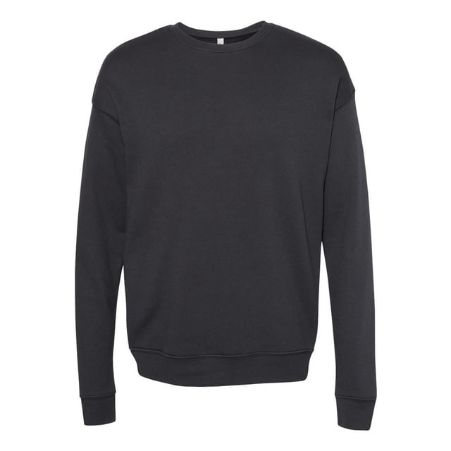 Bella Canvas Men`s Drop Shoulder Fleece, 2XL, DTG Dark Grey