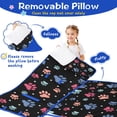 thumbnail image 3 of Black Dog Paw Footprint Toddler Nap Mats for Kids Preschool,Sleeping Mat Bag or Kids,Toddler Sleeping Bag,Toddler Nap Mat or Daycare, 3 of 6