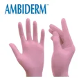 thumbnail image 2 of Guantes descartables Ambiderm Plus color rosa talle S de látex con polvo x 100 unidades, 2 of 8