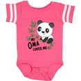 thumbnail image 3 of Inktastic My Oma Loves Me- cute panda Boys or Girls Baby Bodysuit, 3 of 5