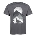 thumbnail image 2 of Instant Message - Geometric Mountain Wolf - Men's Short Sleeve Graphic T-Shirt, 2 of 6