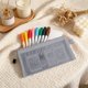 thumbnail image 4 of Large Capacity Student Pencil Case PortableRetro Style Stain Resistance Rectangular Storage Pouch, 4 of 8