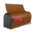 thumbnail image 3 of KLL Black And Orange Houndstooth Pattern Mailbox Covers,Magnetic Mailbox Waterproof Post Box Cover Post Letter Box Cover Decorations Standard Size-21x18 in, 3 of 8