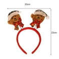 thumbnail image 7 of Dserhfy Christmas Headband Santa Claus Reindeer Snowman Bear Plaid Anti-slip Holiday Decoration Adults Kids Cute Xmas Hair Band Hair Accessories Party Props, 7 of 7