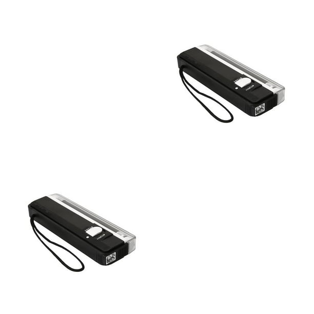 Billuyoard Luz de detección, Detector de dinero, antorcha, lámpara de billetes falsos, herramienta de detección portátil, probador de 1 2piezas