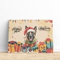thumbnail image 3 of Merry Christmas Santa Belgian Malinois Scarf Twinkling Lights Xmas Holiday Horizontal Matte Canvas Poster Sheepdog Dog Lover Gifts Wall Art Home Decor - 00022, 3 of 5
