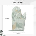 thumbnail image 4 of XMXT Silicone Oven Mitts, Classical Leaves Hand Painted Thickened Non-Slip Baking Gloves for Kitchen Cooking Grill, 2 Pcs, 4 of 9