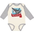 thumbnail image 3 of Inktastic Big Brother Shark Boys Long Sleeve Baby Bodysuit, 3 of 5