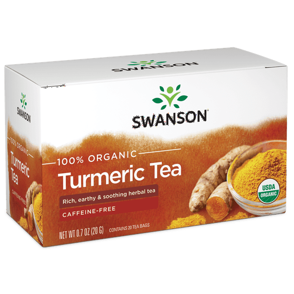 Swanson 100% Organic Turmeric 20 Tea Bag(s)