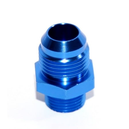 - BLUE 10AN AN-10 to M18x1.5 NPT Male Thread Straight Aluminum Fitting Adapter