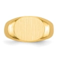 thumbnail image 2 of Auriga Fine Jewelry 14K Yellow Gold 9.5x12.5 mm Closed Back Signet Ring for Women Size 6, 2 of 6