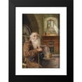 thumbnail image 2 of Georg Rössler 17x24 Black Modern Framed Museum Art Print Titled - Monch in the Wine Cellar, 2 of 5