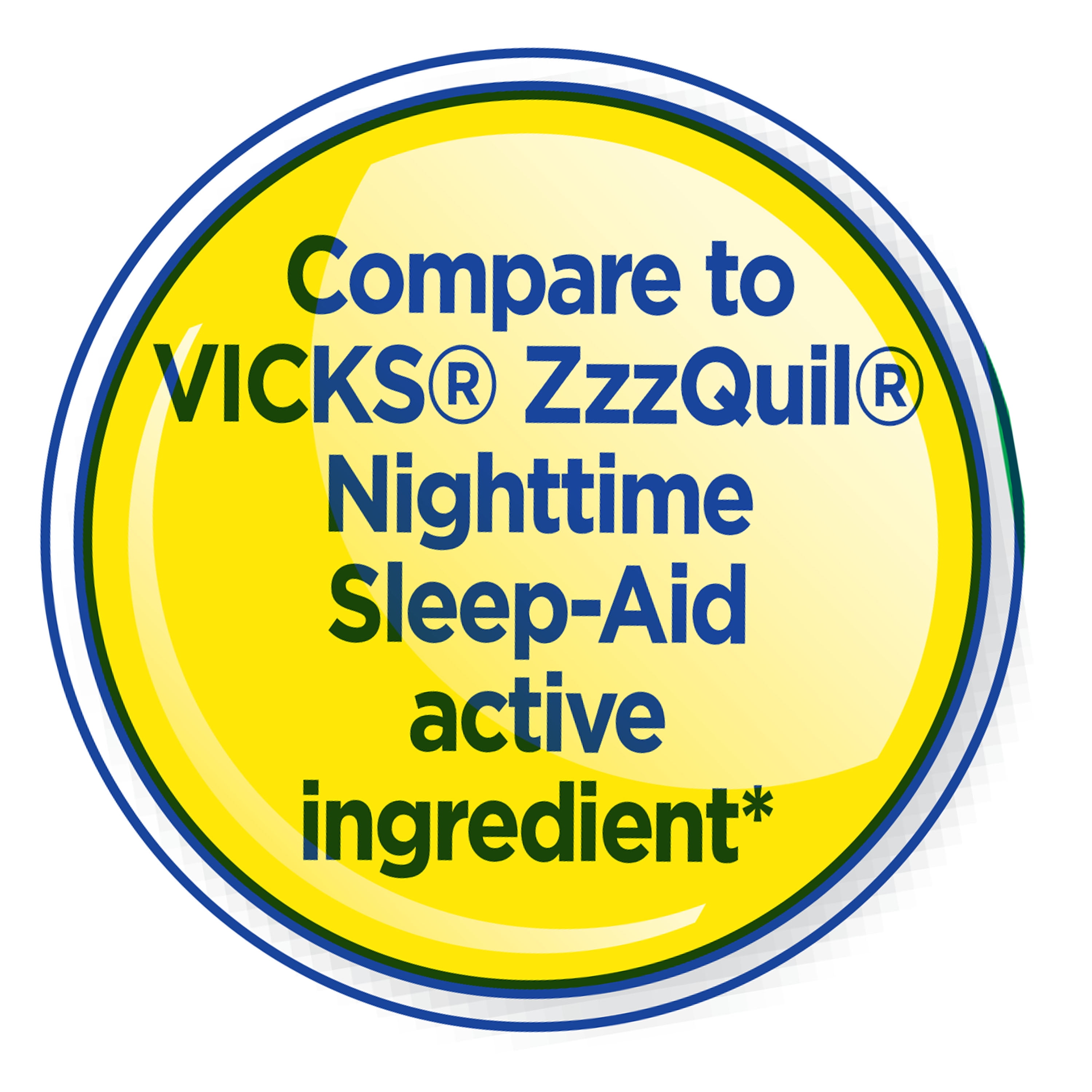 Equate Alcohol-FreeNighttime Sleep Aid Diphenhydramine 50 mg Liquid, Cherry Vanilla Flavor, 12 fl oz, Compare to VICKS® ZzzQuil ®Nighttime Sleep-Aid Active Ingredient