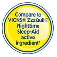 thumbnail image 3 of Equate Alcohol-FreeNighttime Sleep Aid Diphenhydramine 50 mg Liquid, Cherry Vanilla Flavor, 12 fl oz, Compare to VICKS® ZzzQuil ®Nighttime Sleep-Aid Active Ingredient, 3 of 10