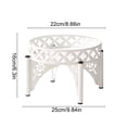thumbnail image 3 of Soporte para plantas de hierro forjado – Estante de pie para macetas, ideal para la decoración del hogar en interiores y exteriores. Estante para macetas con acabado resistente a la oxidación, p, 3 of 6