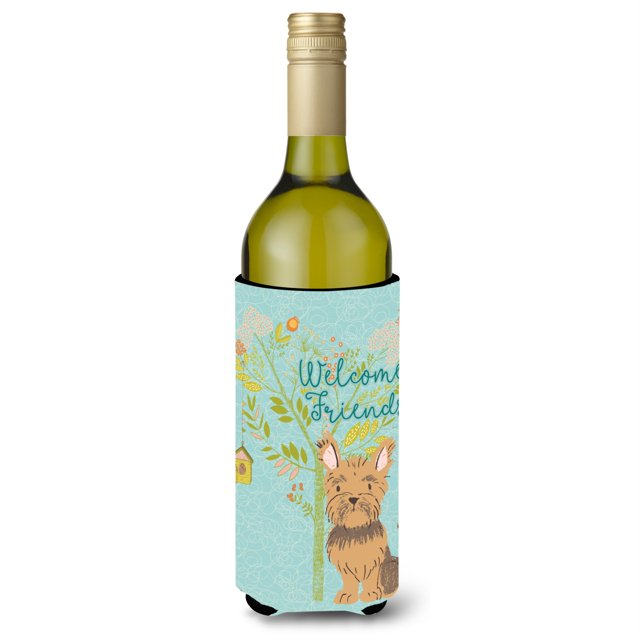 ""Caroline'S Treasures Welcome Friends Yorkie Abrazadera decorativa para botella 750 ml multicolor""