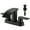 Matte Black, variant on kede Waterfall Bathroom Faucet Lavatory 2 Handle 3 Hole 4 Inch Bathroom Sink Faucet Washbasin Faucet with Deck and Pop-up Drain Brushed Nickel Centerset Bathroom Faucet