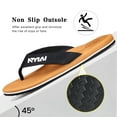 thumbnail image 4 of Ecetana Flip Flops for Men Yoga Mat Thong Sandals with Arch Support Comfort Beach Sandals, 4 of 5