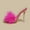 Pink, variant on Women Feather Clear PVC Slippers Square Toe Stilettos Slides Transparent Crystal High Heels Sandals Mules Party Shoes Glass Heels