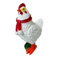thumbnail image 4 of Estatua de pollo de Navidad Gloria decoración de jardín figura de animal resina 12,5 cm x 6,7 cm x 13,8 cm, 4 of 9