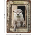 thumbnail image 2 of Vintage Iron Hanging Plate Nice Butt Otter 1 Bathroom Vintage Metal Tin Sign Iron Painting for Bathroom Home Bar Coffee Kitchen Wall Decor Toilet Posters Rustic Wall Art Housewarming Gift 12"x16", 2 of 8