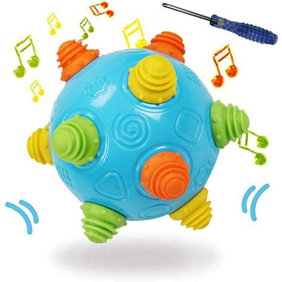 YIXIGGC Toddlers Baby Music Shake Dancing Ball Toy, Move and Crawl Ball Toys for Kids,Bouncing Sensory Learning Ball Toys Ideal Gift for Baby Boys and Girls, Endless Fun for Children DYF329-4140