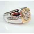 thumbnail image 4 of Men's Pinky Band Ring 2Ct Round Cut Lab Created Diamond 14K White/Rose Gold Plated Silver, 4 of 5