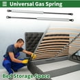 thumbnail image 2 of Unique Bargains 400mm Gas Struts 500N Gas Springs Silver Tone Carbon Steel 2 Pcs RV Car Toolbox Lid Storage Box Cover Cabinet Door Cover, 2 of 7