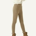 thumbnail image 5 of ATOGUTA Girls Fleece Leggings Kids Winter Warm Leggings Thick Thermal Tights Pants Size 2T-13, Coffee, 5 of 6