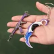 thumbnail image 3 of Llavero con arma Valorant Reaver Karambit Vandal Prime Champions Skins Espada samurái Navaja de bolsillo Modelo de arma Regalos Juguetes para niños, 3 of 5