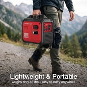 PowerSmart 2500W Portable Inverter Gas Generator Super Quiet Low Oil Shutdown Low Noise for Camping
