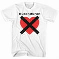 thumbnail image 2 of Duran Duran Heart X White Adult T-Shirt, 2 of 3