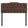 thumbnail image 6 of Annabel Premium Linen Blend Full Headboard in Cocoa, 6 of 8