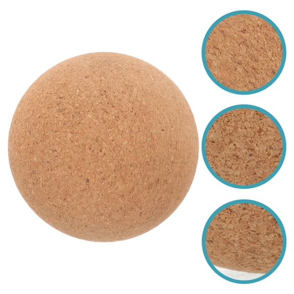 Soimiss Smooth Surface Cork Massage Ball for Deep Muscle Trigger Point Therapy and Relaxation
