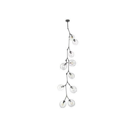Modular Dark Bronze Chandelier - Fairfax Dark Bronze 27-Inch Ten-Light Chandelier