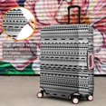 thumbnail image 4 of Black Geometric Triangle Striped Pattern Luggage Cover Fashion Suitcase Cover Baggage Covers Fit 25-28 Inch Luggage (Go Travel), 4 of 5