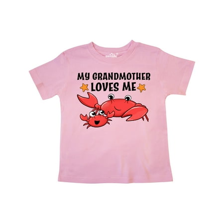 

Inktastic My Grandmother Loves Me- cute crab family Gift Toddler Boy or Toddler Girl T-Shirt