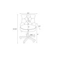 thumbnail image 2 of Linon Sinclair Chaise de Bureau en Bois Rembourrée Bleu Foncé, 2 of 10