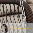 thumbnail image 4 of Dextrus 3-Seater Outdoor Swing with Cushions: UV-Resistant Rattan, Adjustable Chain, Comfortable Cushioning, High Load Capacity, Easy Assembly, 4 of 5