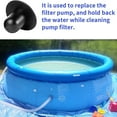 thumbnail image 4 of Swimming Pool Wall Valve Plugs Black Filter Pump Hole Plug Stopper for 2 Pcs, 4 of 7