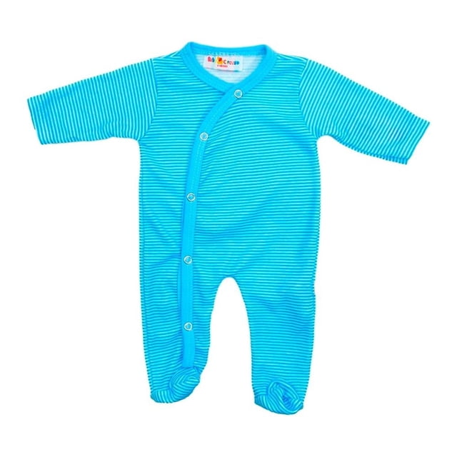 Mameluco Baby Circus Niño 0 Meses Estampado Rayas Azul