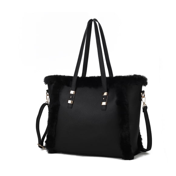 Bolso de mano MKF Collection Liza de piel vegana con piel sintética
