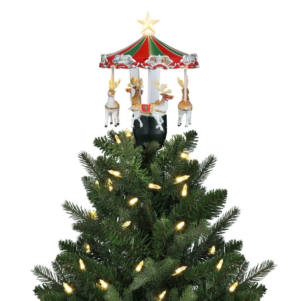 Mr. Christmas Lit Animated African American Angel Tree Topper - Walmart