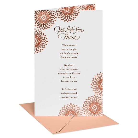 American Greetings Birthday Card for Mom (We Love You Mom)