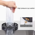 thumbnail image 2 of Cup Washer Labor Saving Hands Free Reusable Automatic Quick Cleaning ABS High Pressure Glass Rinser Kitchen Accessories, 2 of 8