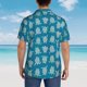 thumbnail image 4 of Fotbe Sea Turtle Camisa Hawaiana para Hombre Unisex – Camisa Casual de Verano con Botones de Manga Corta de Algodón y Lino,Medium, 4 of 7