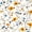 White Orange Silver, variant on Manfei Rustic Wildflower Twin Quilt Set 2 Pieces,Cottagecore Blossom Twin Coverlet Set,1 Bedspread and 1 Pillowcase